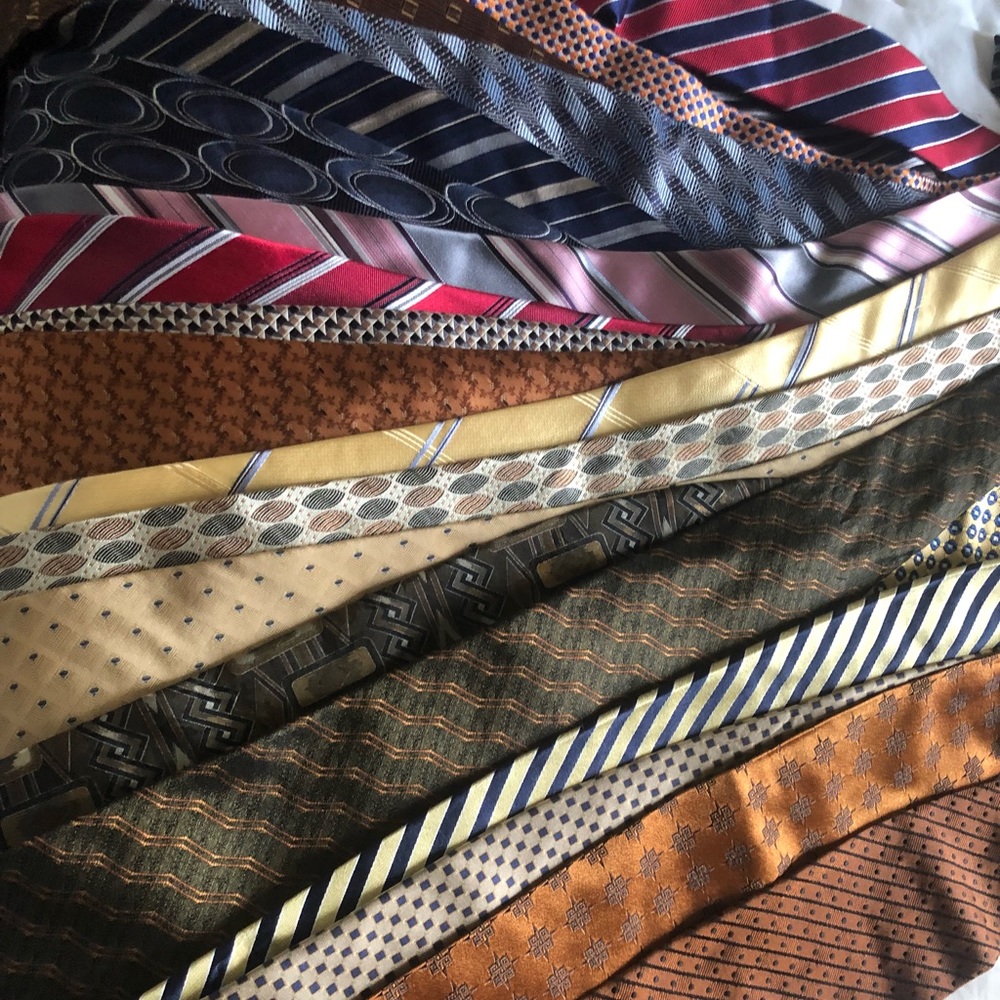 Set of 22 all silk ties EUC perfect for work